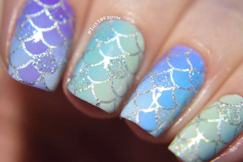 Rainbow Mermaid Scales ✦ Nail Wrap ✦ 22 - tip Set - Espionage CosmeticsEspionage CosmeticsRainbow Mermaid Scales ✦ Nail Wrap ✦ 22 - tip Set