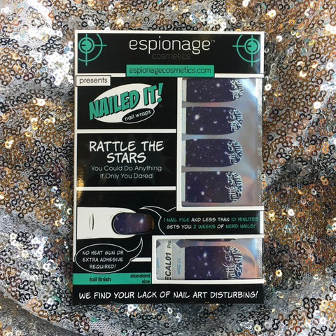 Rattle the Stars ✦ Custom Nail Wrap ✦ 14 - tip Set - Espionage CosmeticsEspionage CosmeticsRattle the Stars ✦ Custom Nail Wrap ✦ 14 - tip Set