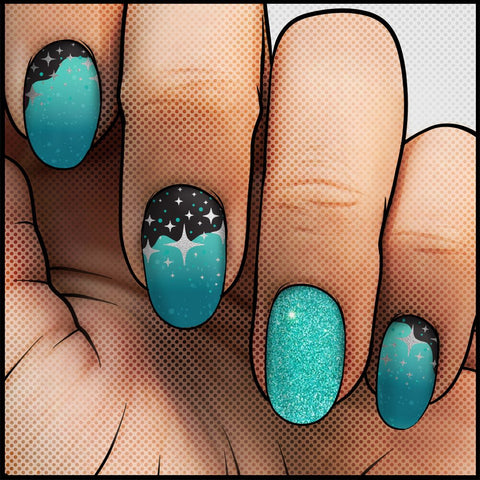 Reclaim the Sparkle ✦ Nail Wrap ✦ 22 - tip Set - Espionage CosmeticsEspionage CosmeticsReclaim the Sparkle ✦ Nail Wrap ✦ 22 - tip Set