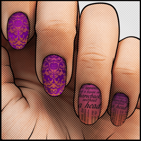 Sleepy Hollow ✦ Nail Wrap ✦ 22 - tip Set - Espionage CosmeticsEspionage CosmeticsSleepy Hollow ✦ Nail Wrap ✦ 22 - tip Set