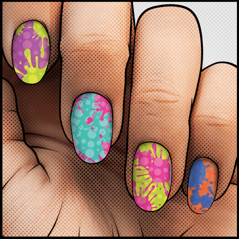 Splattered Fashion ✦ Nail Wrap ✦ 22 - tip Set - Espionage CosmeticsEspionage CosmeticsSplattered Fashion ✦ Nail Wrap ✦ 22 - tip Set