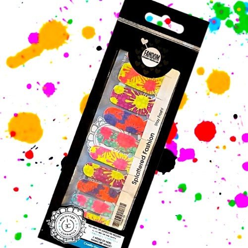 Splattered Fashion ✦ Nail Wrap ✦ 22 - tip Set - Espionage CosmeticsEspionage CosmeticsSplattered Fashion ✦ Nail Wrap ✦ 22 - tip Set