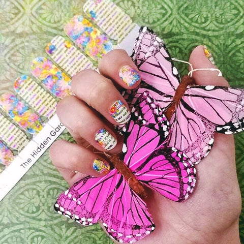 Summer Nights in the Garden ✦ Nail Wrap ✦ 22 - tip Set - Espionage CosmeticsEspionage CosmeticsSummer Nights in the Garden ✦ Nail Wrap ✦ 22 - tip Set