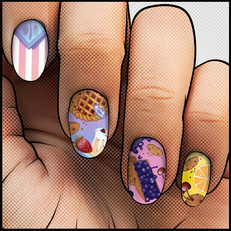 Sweet Tooth ✦ FEATURED ARTIST Nail Wrap ✦ 22 - tip Set - Espionage CosmeticsEspionage CosmeticsSweet Tooth ✦ FEATURED ARTIST Nail Wrap ✦ 22 - tip Set