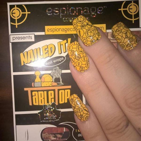 Tabletop ✦ Limited Edition Nail Wrap ✦ 14 - tip Set - Espionage CosmeticsEspionage CosmeticsTabletop ✦ Limited Edition Nail Wrap ✦ 14 - tip Set