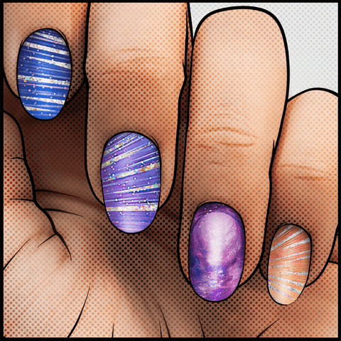 Temporal Paradox ✦ Nail Wrap ✦ 22 - tip Set - Espionage CosmeticsEspionage CosmeticsTemporal Paradox ✦ Nail Wrap ✦ 22 - tip Set