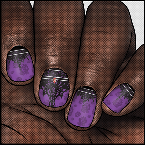 The Abyss Becomes Me ✦ Nail Wrap ✦ 22 - tip Set - Espionage CosmeticsEspionage CosmeticsThe Abyss Becomes Me ✦ Nail Wrap ✦ 22 - tip Set