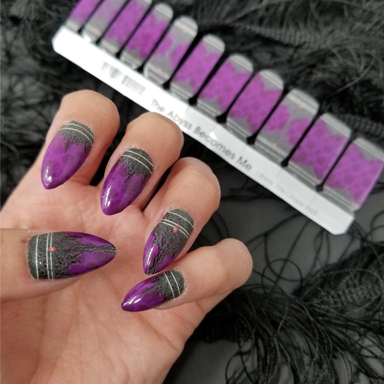 The Abyss Becomes Me ✦ Nail Wrap ✦ 22 - tip Set - Espionage CosmeticsEspionage CosmeticsThe Abyss Becomes Me ✦ Nail Wrap ✦ 22 - tip Set