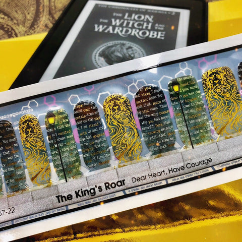 The King's Roar ✦ Nail Wrap ✦ 22 - tip Set - Espionage CosmeticsEspionage CosmeticsThe King's Roar ✦ Nail Wrap ✦ 22 - tip Set