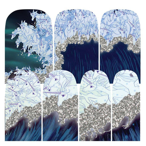 The Last Unicorn: By the Sea ✦ 14 - tip Nail Wrap ✦ 2pk - Espionage CosmeticsEspionage CosmeticsThe Last Unicorn: By the Sea ✦ 14 - tip Nail Wrap ✦ 2pk