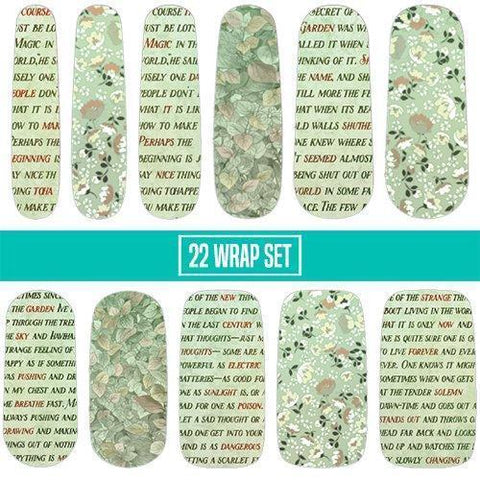 The Secret Garden ✦ Nail Wrap ✦ 22 - tip Set - Espionage CosmeticsEspionage CosmeticsThe Secret Garden ✦ Nail Wrap ✦ 22 - tip Set