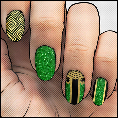 Trickster God ✦ Nail Wrap ✦ 22 - tip Set - Espionage CosmeticsEspionage CosmeticsTrickster God ✦ Nail Wrap ✦ 22 - tip Set