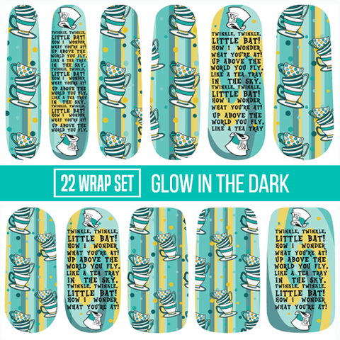 Twinkle, Twinkle, Little Bat ✦ Nail Wrap ✦ 22 - tip Set - Espionage CosmeticsEspionage CosmeticsTwinkle, Twinkle, Little Bat ✦ Nail Wrap ✦ 22 - tip Set