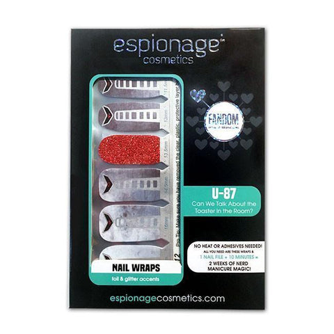 U - 87 ✦ Nail Wrap ✦ 14 - tip Set - Espionage CosmeticsEspionage CosmeticsU - 87 ✦ Nail Wrap ✦ 14 - tip Set