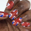 Union Jack ✦ Nail Wrap ✦ 14 - tip Set - Espionage CosmeticsEspionage CosmeticsUnion Jack ✦ Nail Wrap ✦ 14 - tip Set