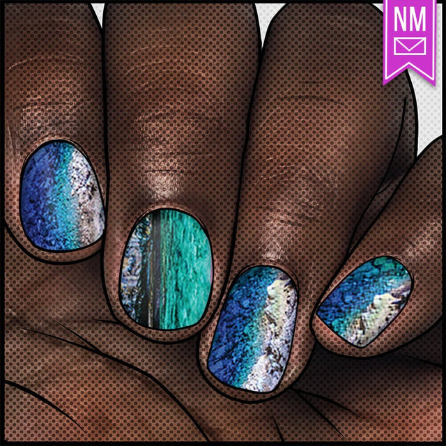 Veiled Paradise ✦ Nail Wrap ✦ 22 - tip Set - Espionage CosmeticsEspionage CosmeticsVeiled Paradise ✦ Nail Wrap ✦ 22 - tip Set