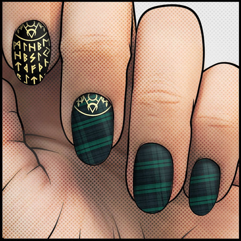 We Invoke Thee ✦ Nail Wrap ✦ 22 - tip Set - Espionage CosmeticsEspionage CosmeticsWe Invoke Thee ✦ Nail Wrap ✦ 22 - tip Set