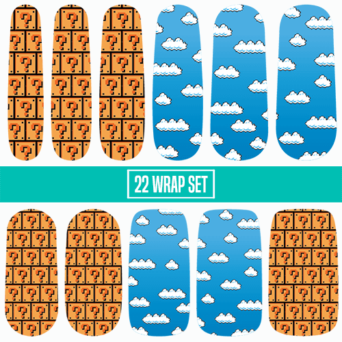 World 1 - 1 ✦ Nail Wrap ✦ 22 - tip Set - Espionage CosmeticsEspionage CosmeticsWorld 1 - 1 ✦ Nail Wrap ✦ 22 - tip Set