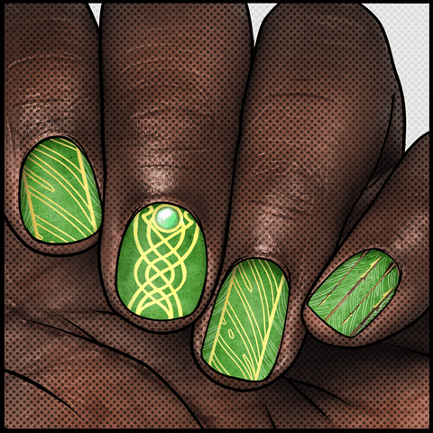 Dance of Arrows ✦ Nail Wrap ✦ 22-tip Set