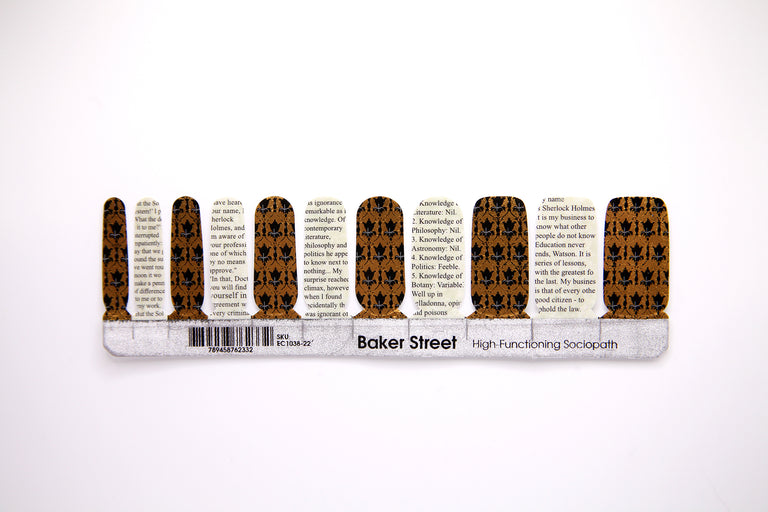Baker Street ✦ Nail Wrap ✦ 22-tip Set
