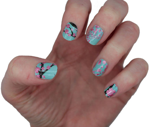 🔖🔖 Sakura Blossoms ✦ Nail Wrap ✦ 22-tip Set
