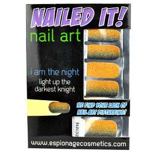 Glitter Gradient: I Am The Night || Nail Wrap || 14-tip Set