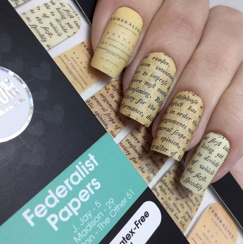 Federalist Papers ✦ Nail Wrap ✦ 14-tip Set