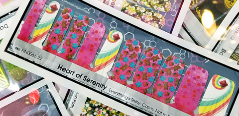 Heart of Serenity ✦ Nail Wrap ✦ 22-tip Set