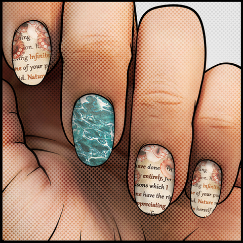 Voyages Extraordinaires ✦ Nail Wrap ✦ 22-tip Set - Espionage Cosmetics