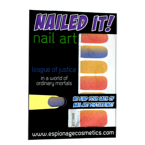 Glitter Gradient: League of Justice ✦ Nail Wrap ✦ 14-tip Set