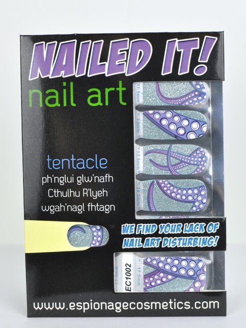 Tentacles BLUE & PURPLE || Nail Wraps || 14-tip Set