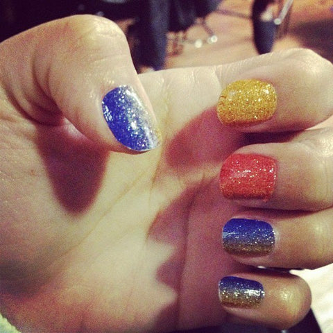 Glitter Gradient: League of Justice ✦ Nail Wrap ✦ 14-tip Set