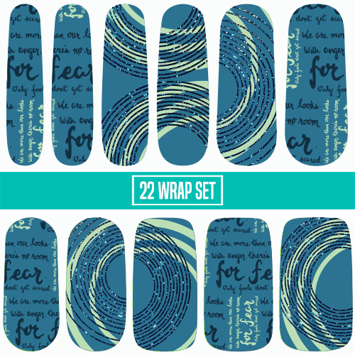 A Moment in Time || Nail Wrap || 22-tip Set