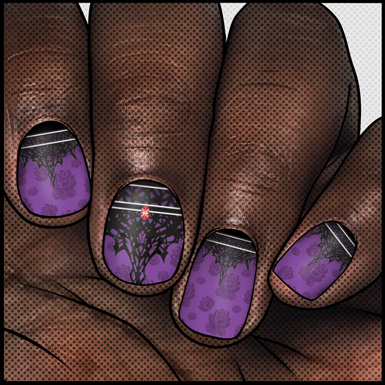 The Abyss Becomes Me || Nail Wrap || 22-tip Set