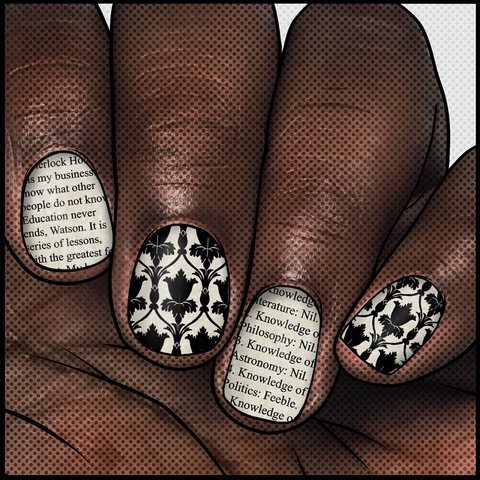 Baker Street - PreKS3 Design ✦ Nail Wrap ✦ 22-tip Set