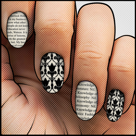 Baker Street - PreKS3 Design ✦ Nail Wrap ✦ 22-tip Set