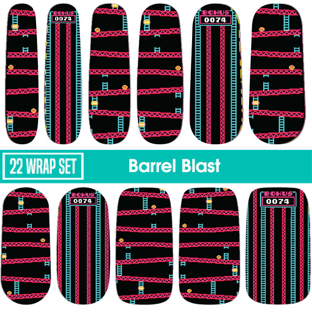 Barrel Blast || LIMITED EDITION Nail Wrap || 22-tip Set