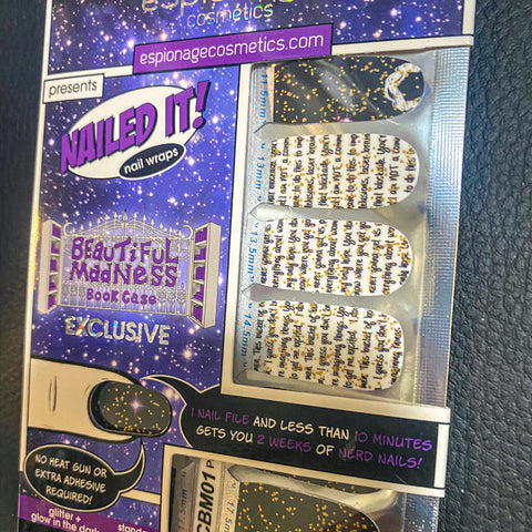 Beautiful Madness Bookcase ✦ LE Nail Wrap ✦ 14-tip Set