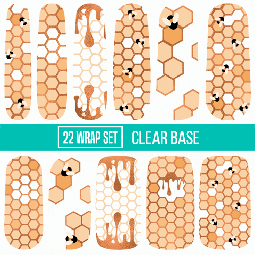 Beewitched  || FEATURED ARTIST Nail Wrap || 22-tip Set