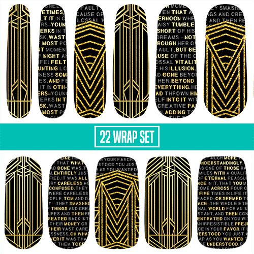 Boats Against the Current || Nail Wrap || 22-tip Set