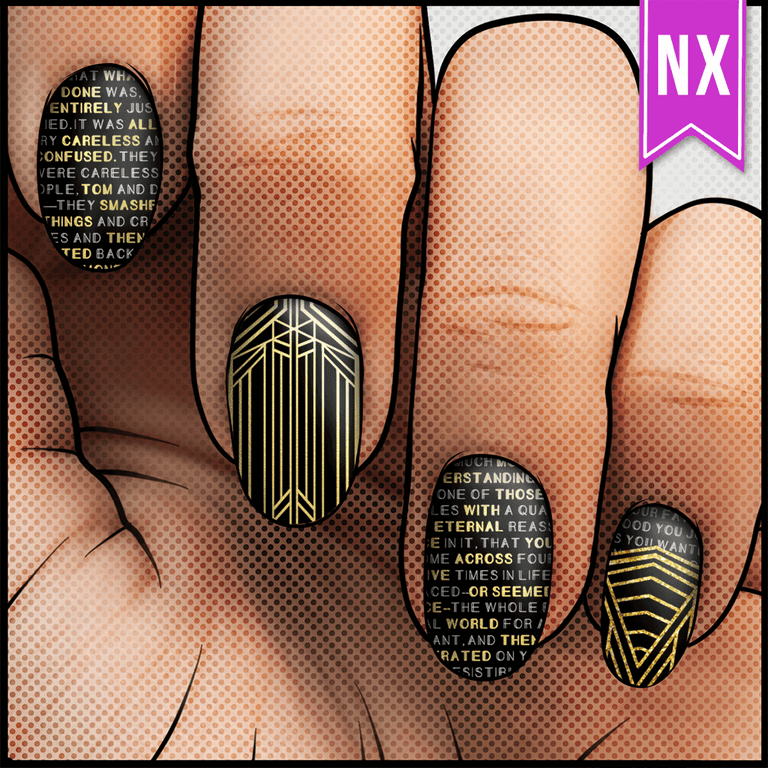 Boats Against the Current || Nail Wrap || 22-tip Set