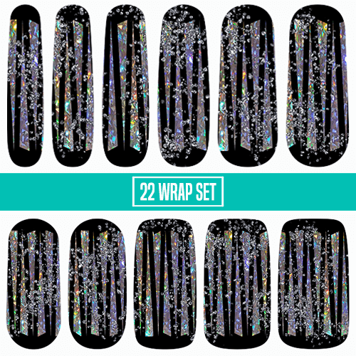 Cinder  ✦ GJA Nail Wrap ✦ 22-tip Set