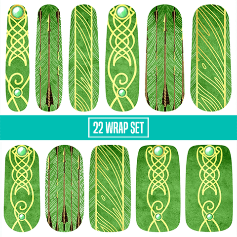 Dance of Arrows ✦ Nail Wrap ✦ 22-tip Set