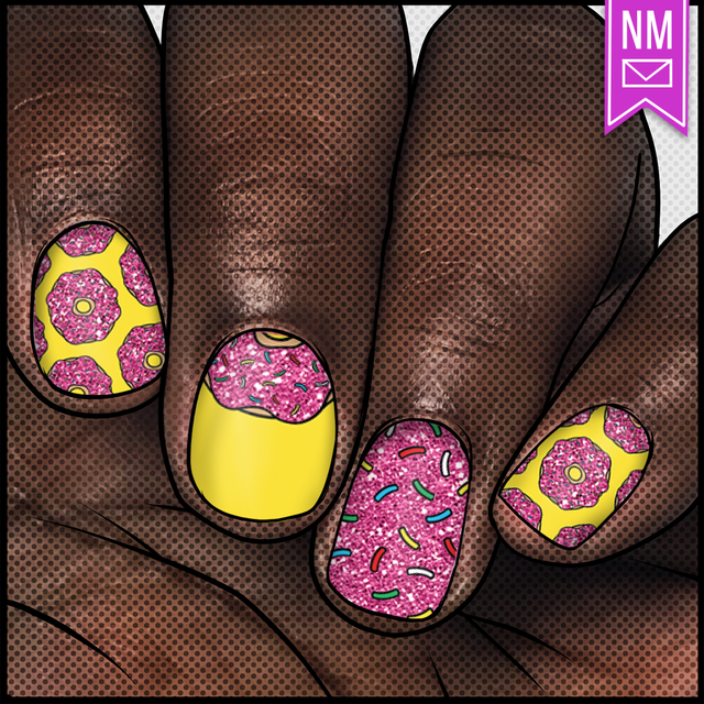 D'oh!Nuts  || Nail Wrap || 22-tip Set