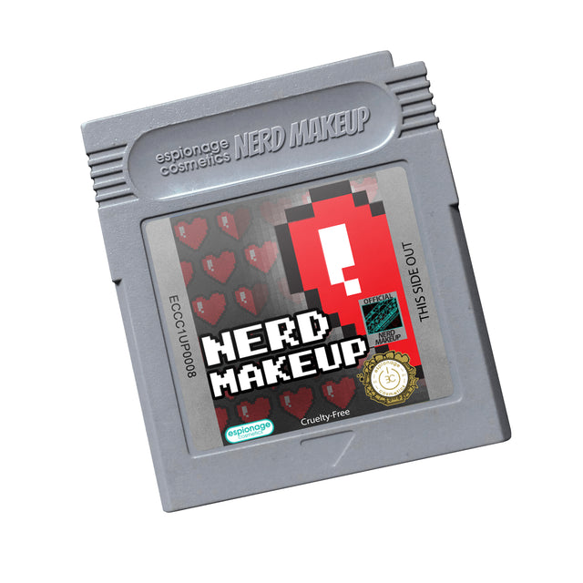 Nerd Makeup Hearts ✦ Cartridge Compact ✦ Grey OLD SCHOOL