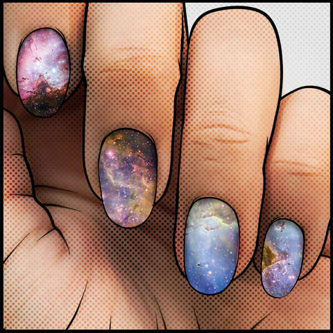 Eagle Nebula ✦ PreKS3 Nail Wrap ✦ 22-tip Set