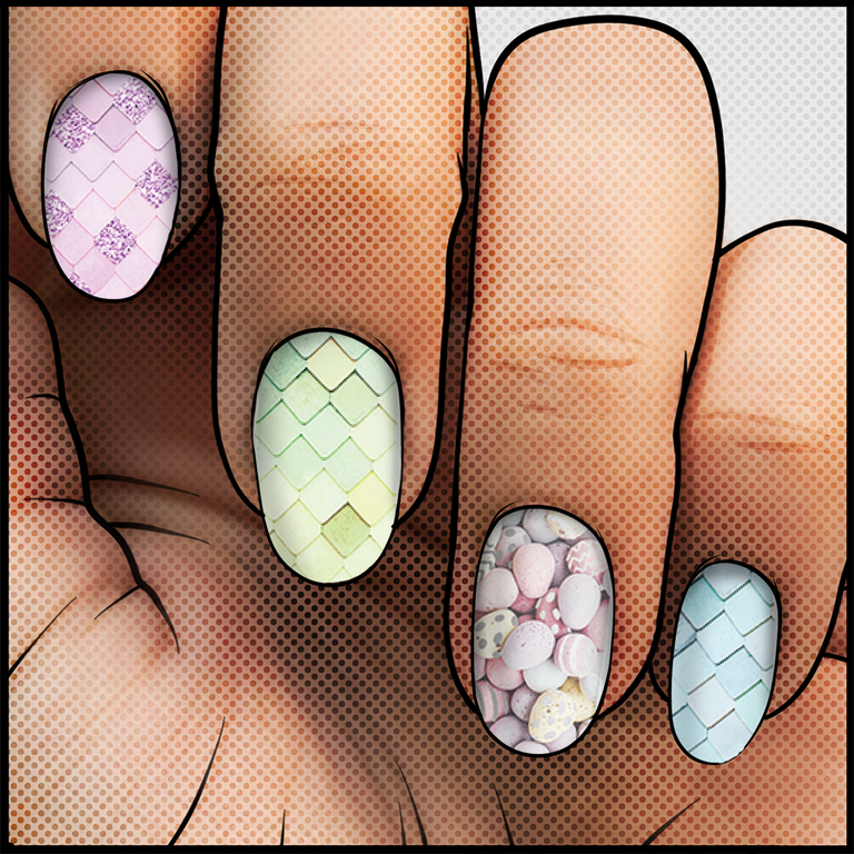 Egg-citing Manicure  || Nail Wrap || 22-tip Set