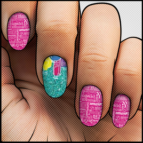 Go Ask Alice ✦ FEATURED ARTIST Nail Wrap ✦ 22-tip Set - Espionage Cosmetics