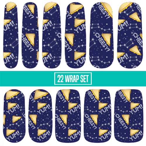 Grilled Cheese Dipper || Nail Wrap || 22-tip Set