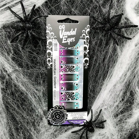 VANDALEYES: Gradient ✦ LICENSED Nail Wrap ✦ 22-tip Set - Espionage Cosmetics